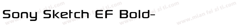 Sony Sketch EF Bold字体转换
